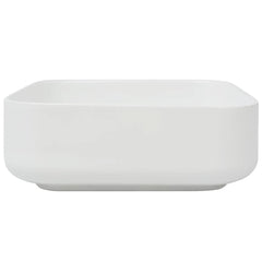 håndvask firkantet keramik 39x39x13,5 cm hvid