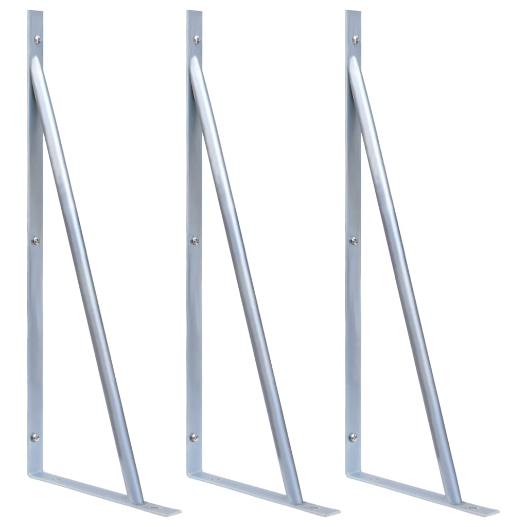 støttebeslag til hegnsstolper 2 stk. galvaniseret stål
