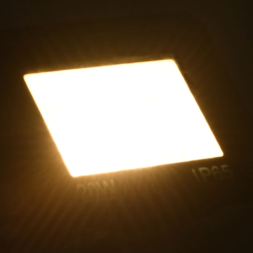 LED-projektør 20 W varmt hvidt lys