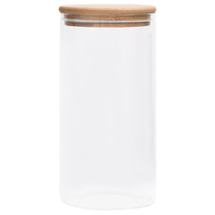 opbevaringsglas med bambuslåg 4 stk. 1200 ml