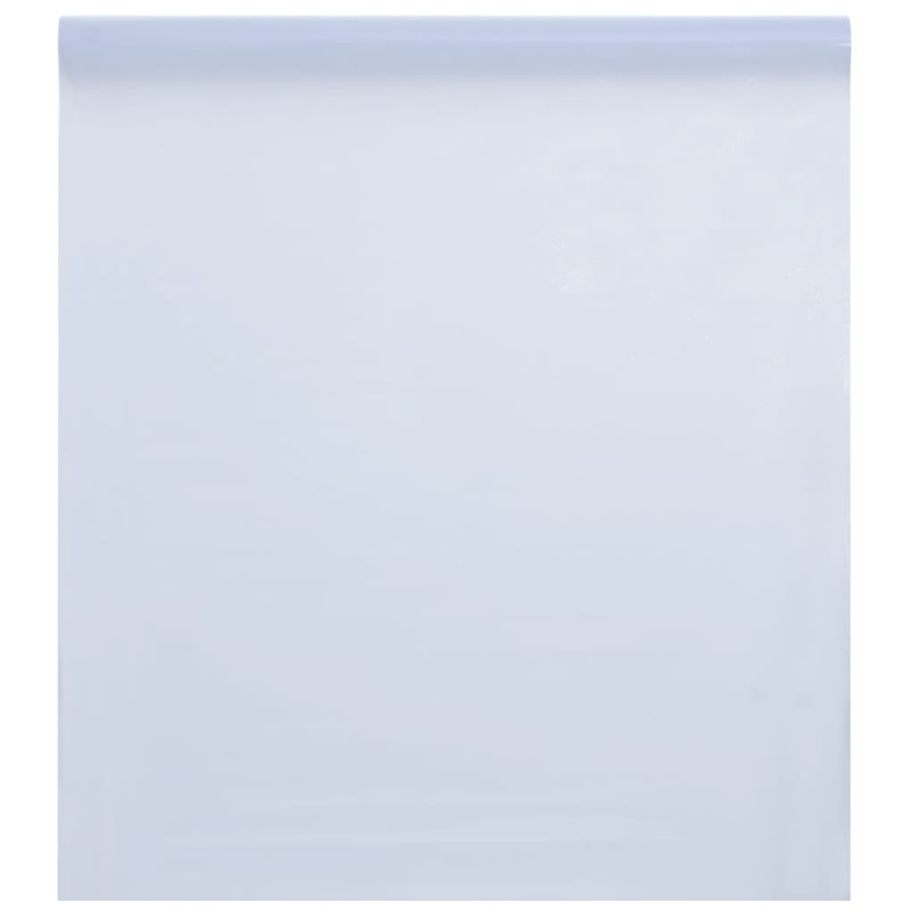 vinduesfolie 60x500 cm statisk PVC matteret transparent hvid
