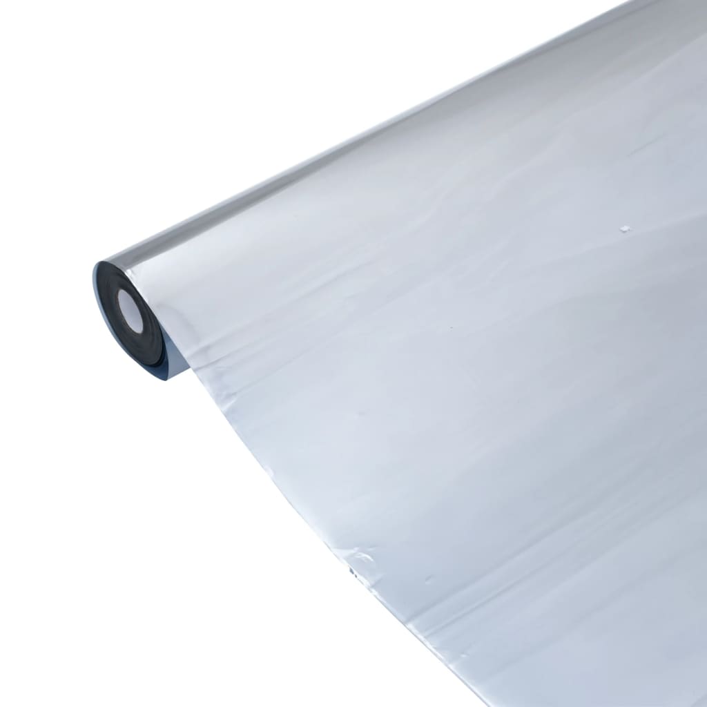 solfilm 60x1000 cm reflekterende effekt PVC sølvfarvet