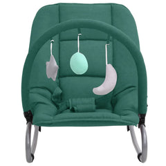 skråstol til baby stål grøn