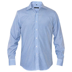 business-skjorte stribet hvid og blå str. S