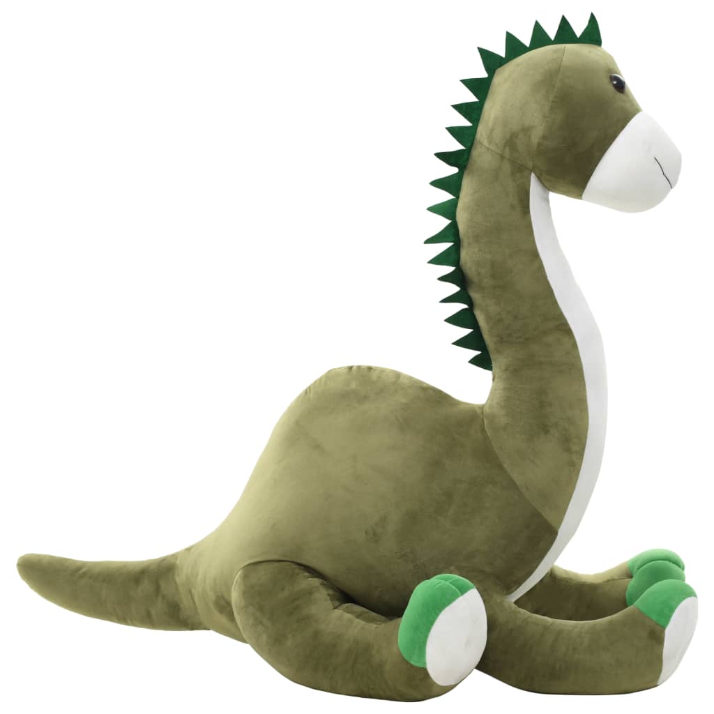 tøjdyr brontosaurus plysstof grøn