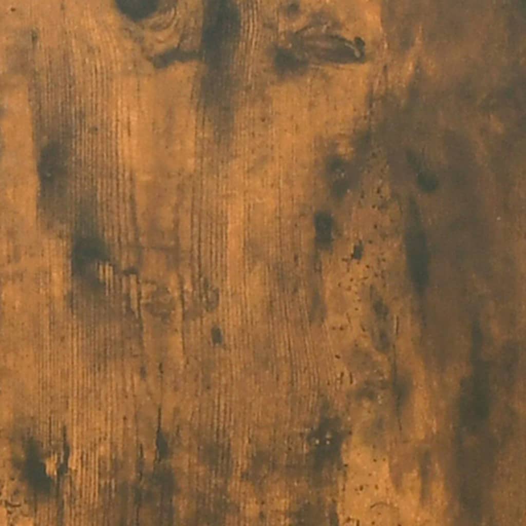 væghylder 2 stk. 100x15x30 cm konstrueret træ røget egetræ