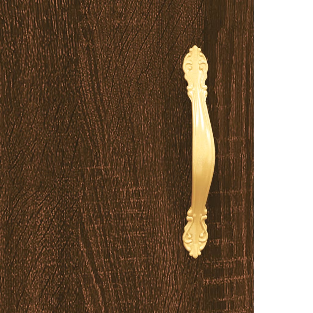 skab 69,5x31x115 cm konstrueret træ brun sonoma-eg