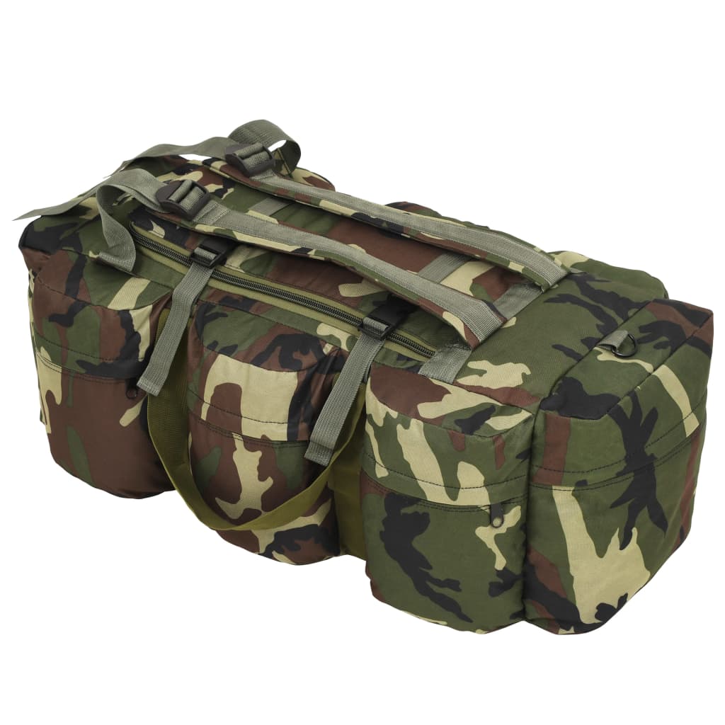 duffelbag i 3-i-1 army-stil 90 l olivengrøn
