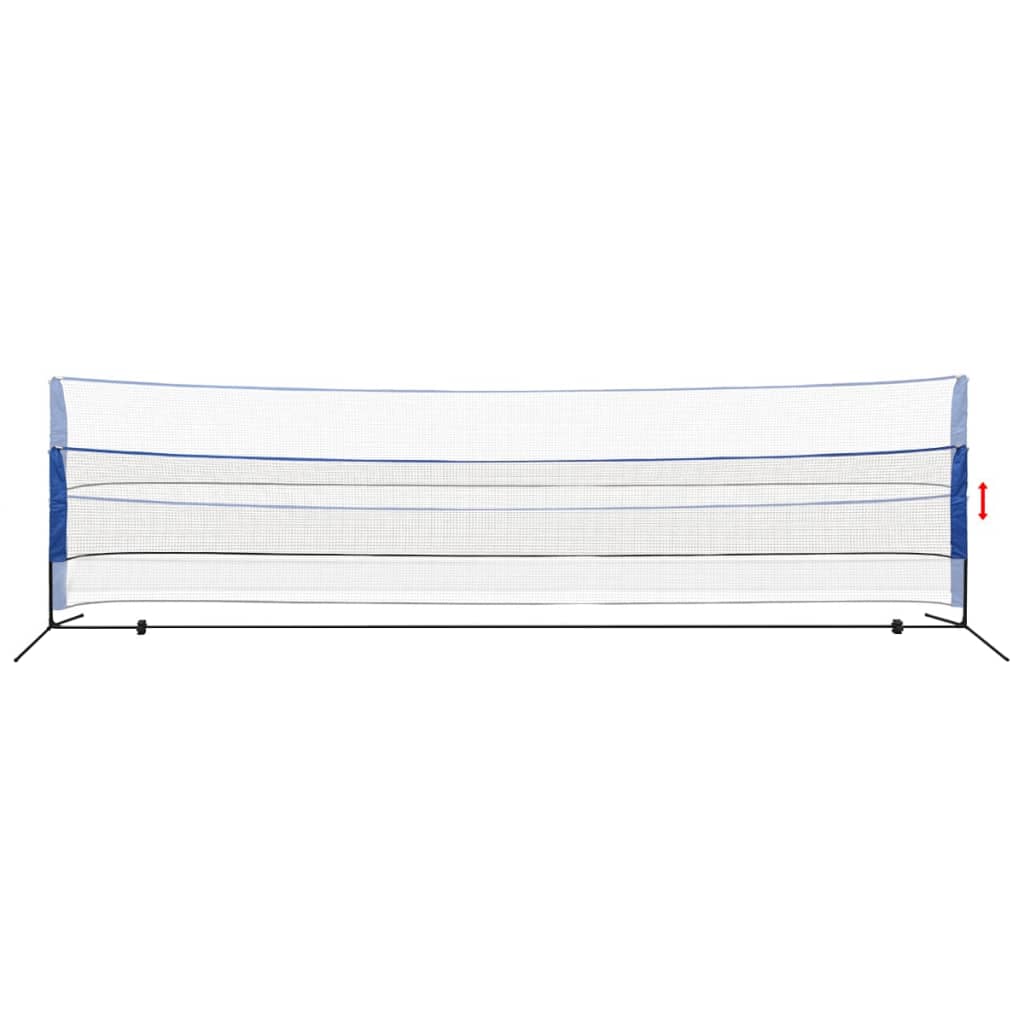 badmintonnet med fjerbolde 600 x 155 cm