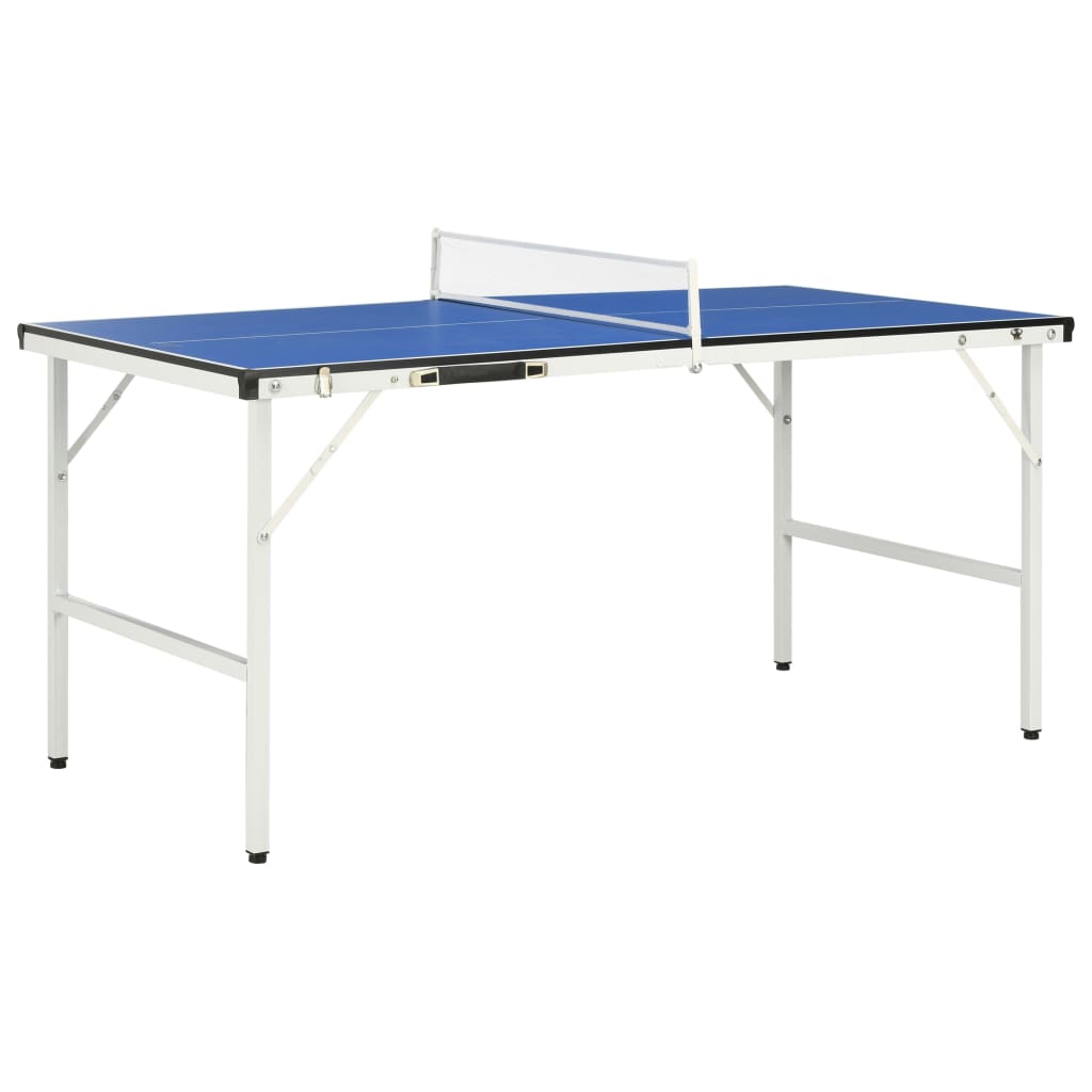 bordtennisbord med net 152 x 76 x 66 cm blå