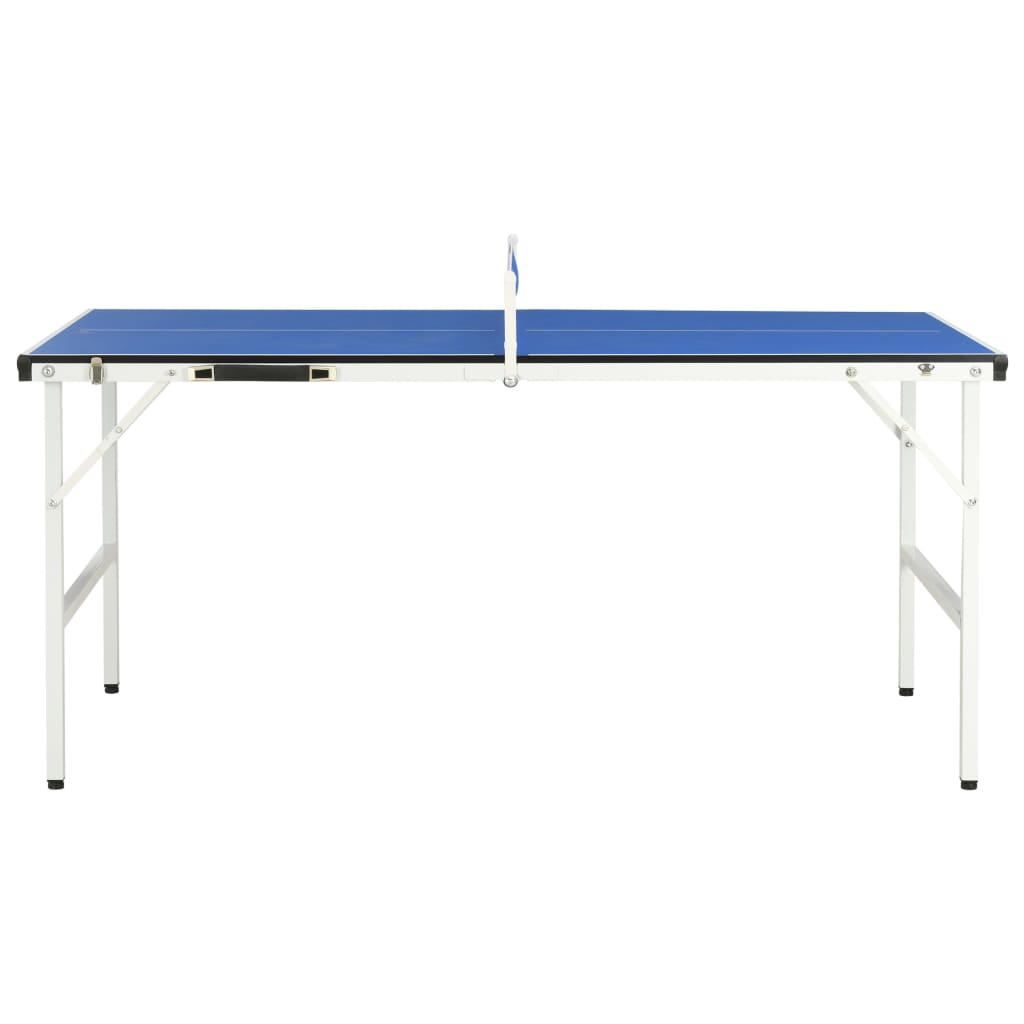 bordtennisbord med net 152 x 76 x 66 cm blå