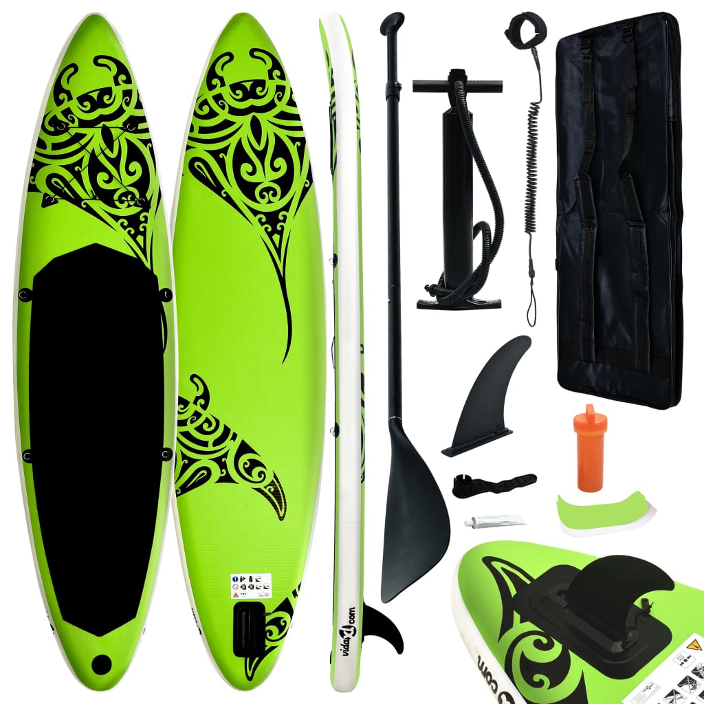 oppusteligt paddleboardsæt 305x76x15 cm orange