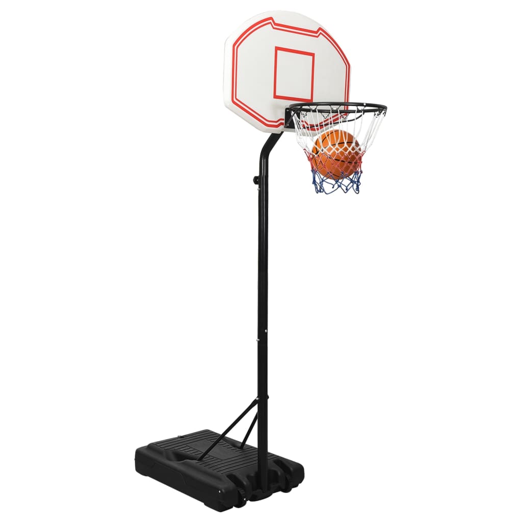 basketballstativ 237-307 cm polyethylen hvid
