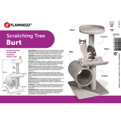 FLAMINGO kradsetræ Burt 40x40x77 cm grå