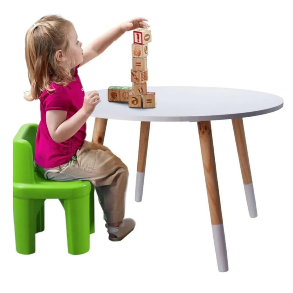 H&S Collection bord til børn 60x41 cm hvid