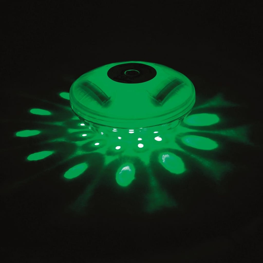 Bestway flydende LED-lampe til pool 14 cm transparent