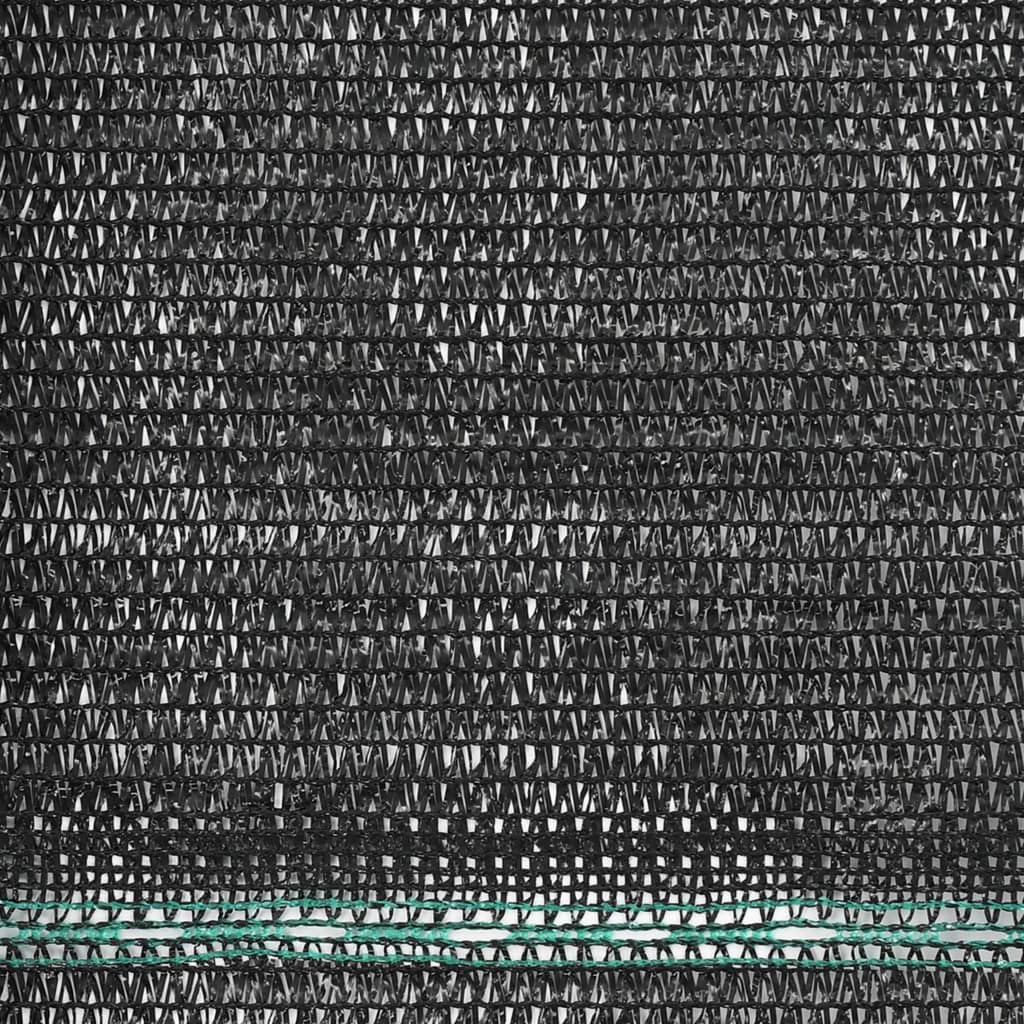 tennisskærm HDPE 1,6 x 25 m sort
