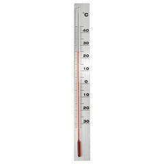 Nature udendørs vægtermometer aluminium 3,8 x 0,6 x 37 cm