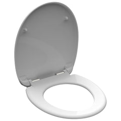 SCHÜTTE toiletsæde med soft close-funktion WHITE duroplast