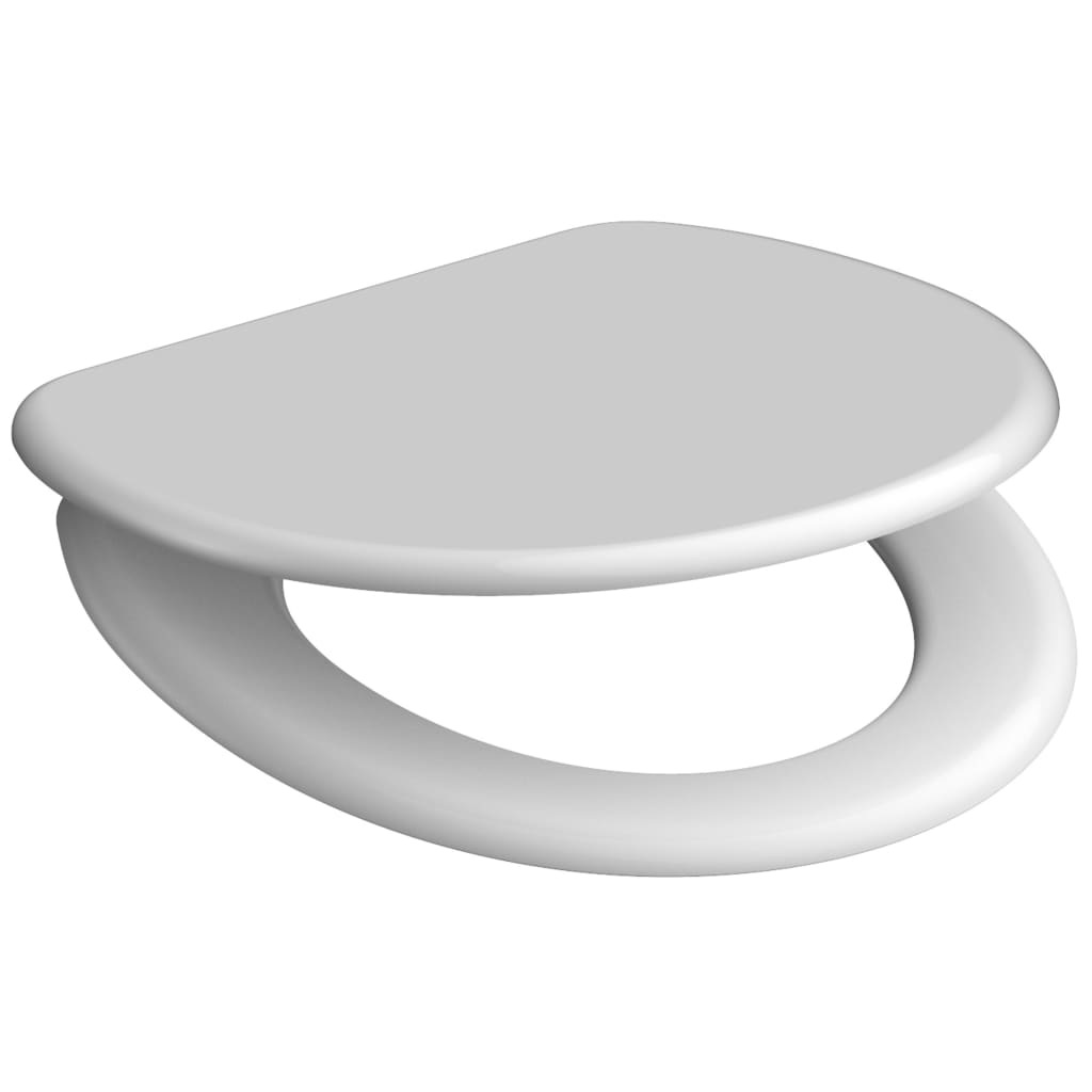 SCHÜTTE toiletsæde med soft close-funktion WHITE duroplast