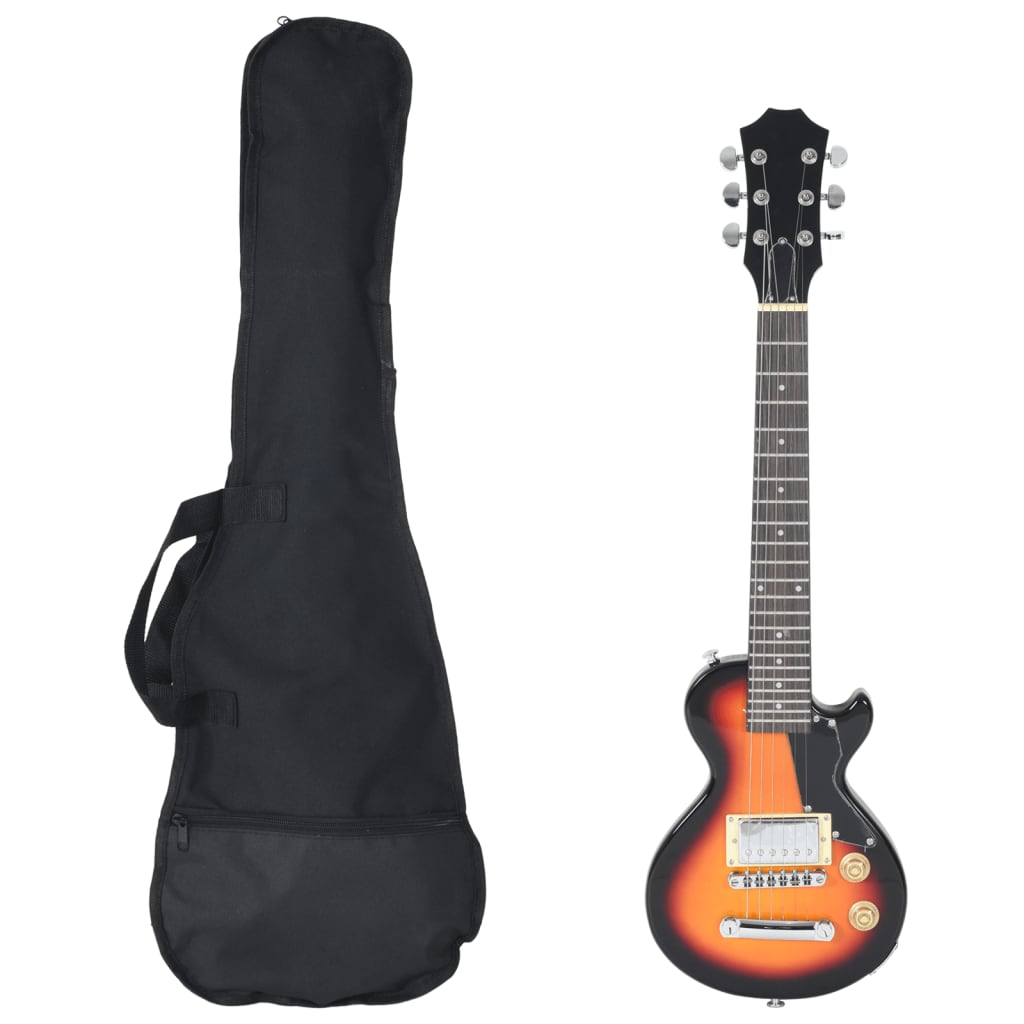 elektrisk guitar til børn med taske 3/4 30" sort