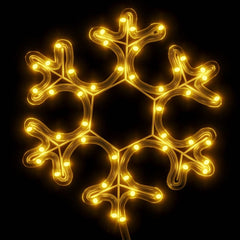 snefnug julefigur 48 LED'er 27x27 cm varmt hvidt lys