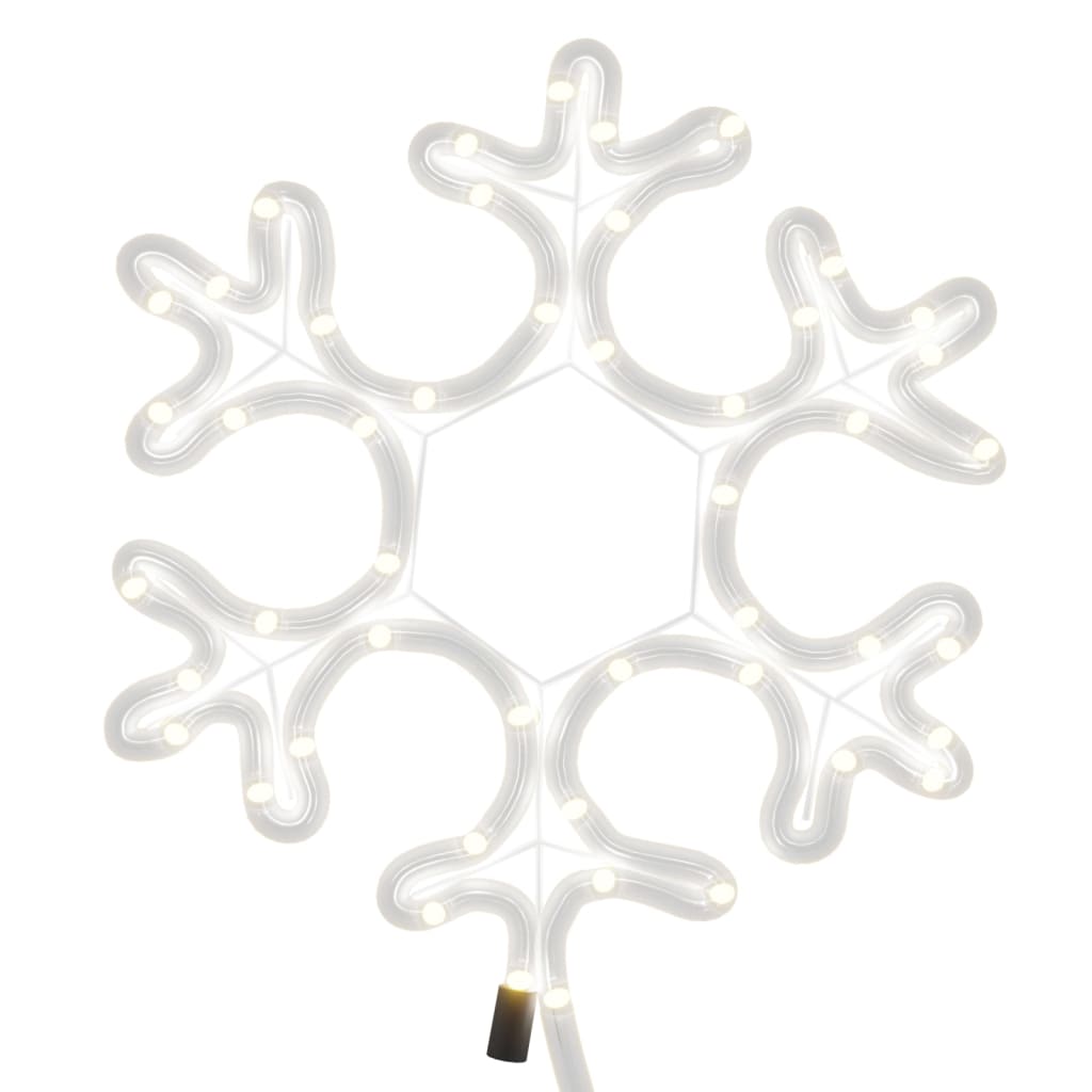 snefnug julefigur 48 LED'er 27x27 cm varmt hvidt lys