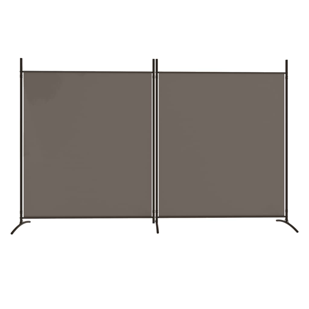 2-panels rumdeler 348x180 cm stof brun