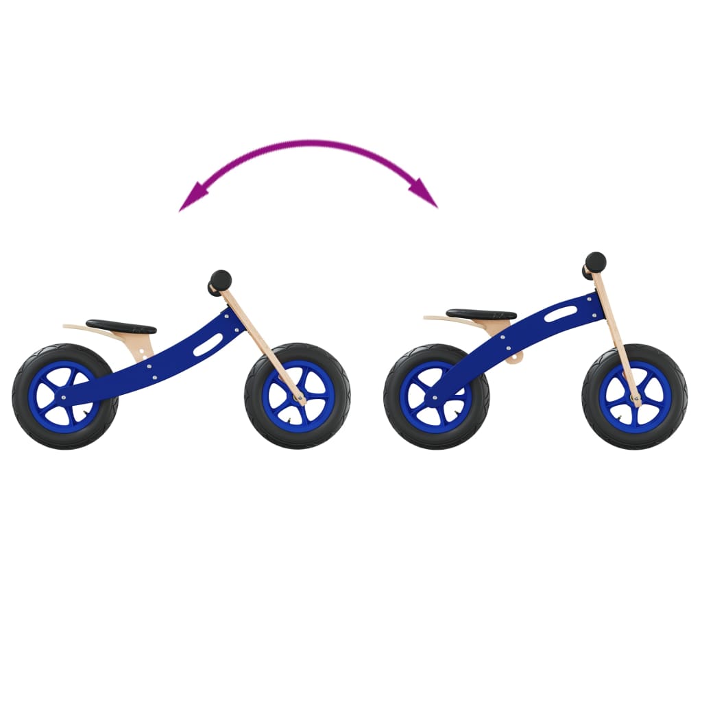 løbecykel med luftdæk blå