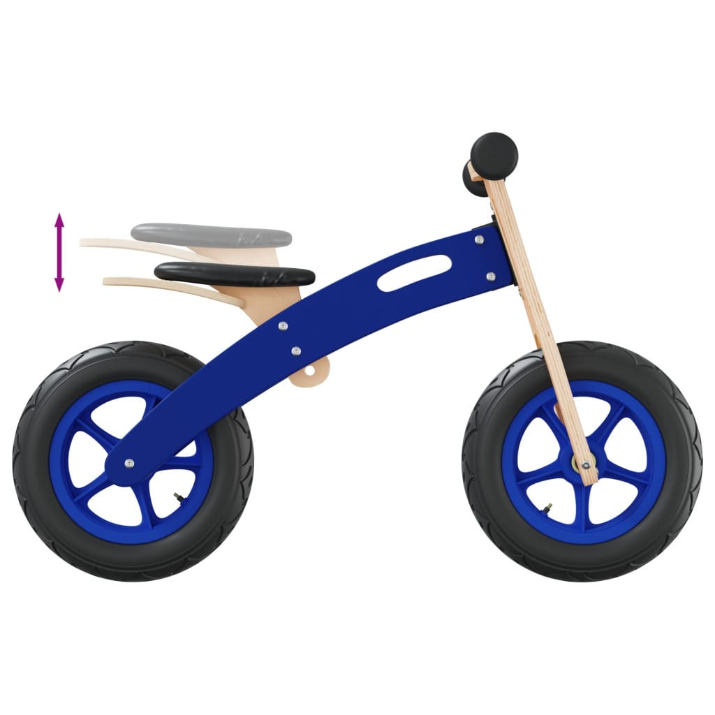 løbecykel med luftdæk blå