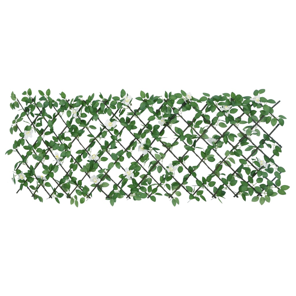 espalier med kunstig vedbend 186x70 cm udvidelig grøn