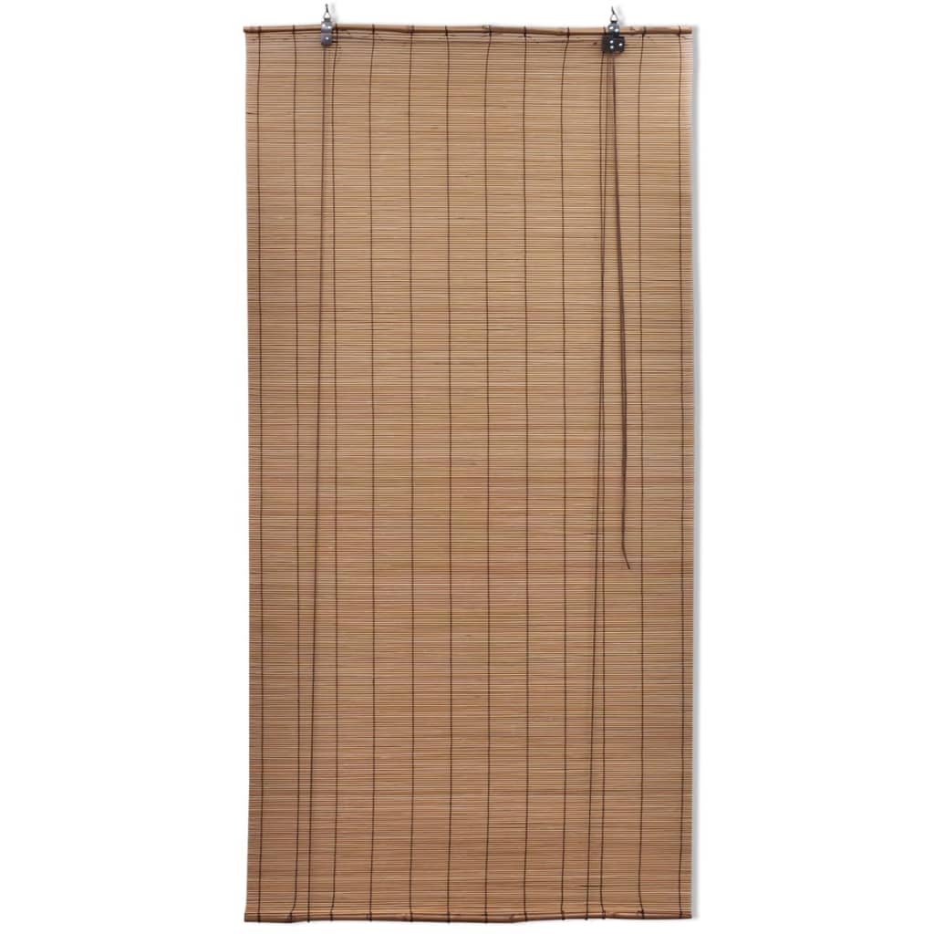 rullegardiner 2 stk. 80 x 160 cm bambus brun