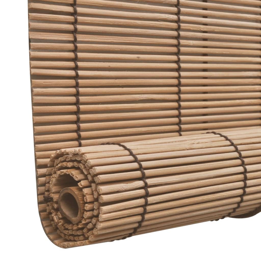 rullegardiner 2 stk. 80 x 160 cm bambus brun