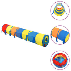 legetunnel til børn 245 cm 250 bolde polyester flerfarvet