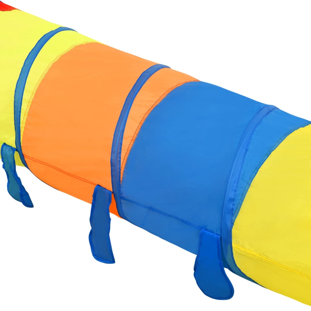 legetunnel til børn 245 cm 250 bolde polyester flerfarvet