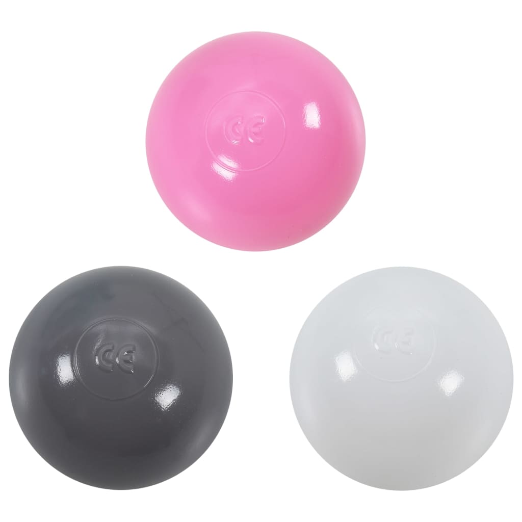 legetelt til børn 69x94x104 cm med 250 bolde pink