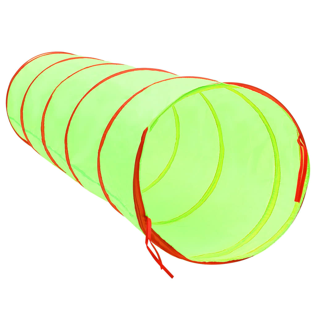 legetunnel til børn 175 cm 250 bolde polyester grøn