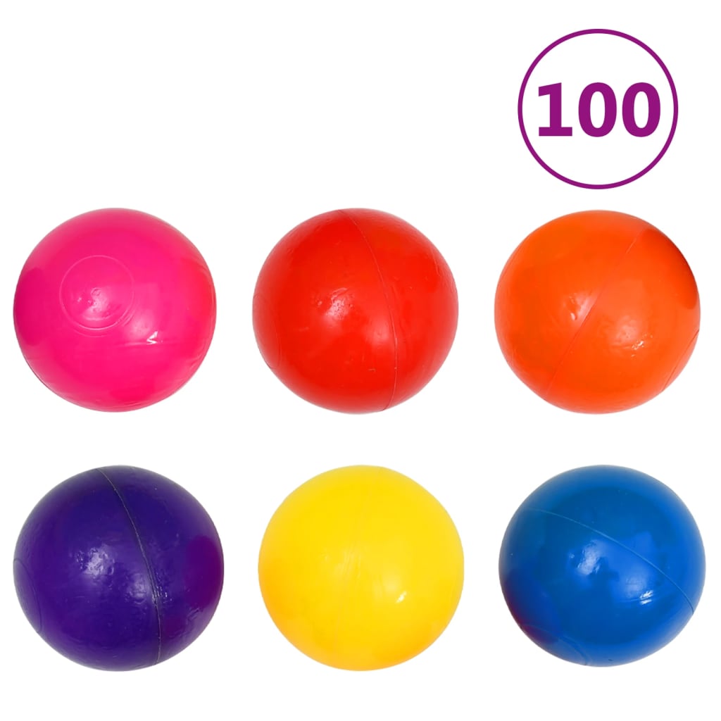legetelt med 350 bolde flerfarvet