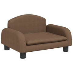 sofa til børn 50x40x30 cm stof brun