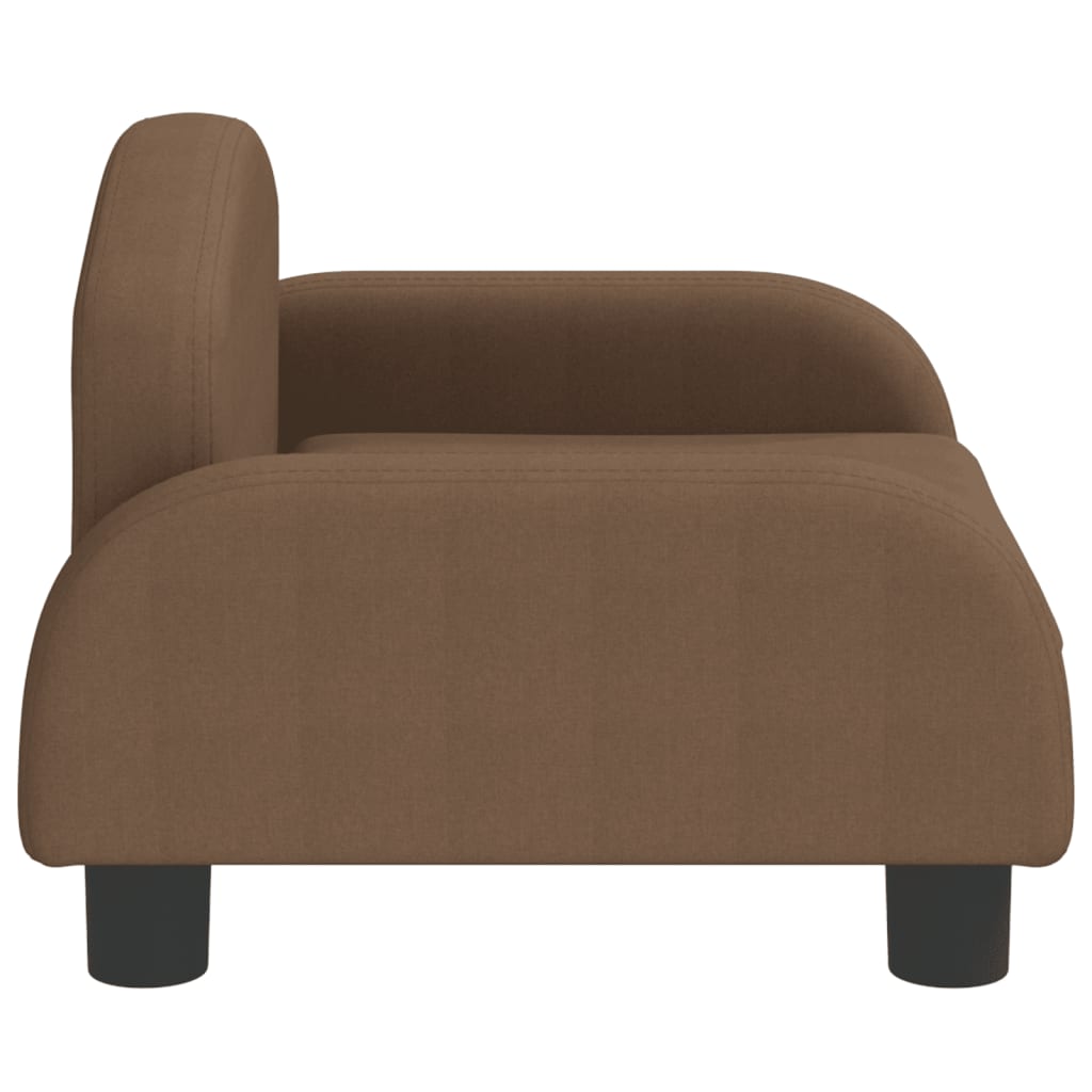 sofa til børn 50x40x30 cm stof brun