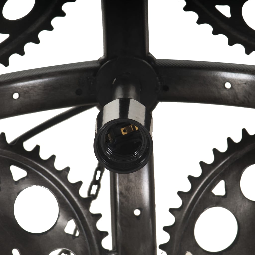 industriel loftlampe med kæde og hjul 45 cm E27