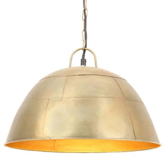 industriel vintage hængelampe 25W rund 41 cm E27 messingfarvet