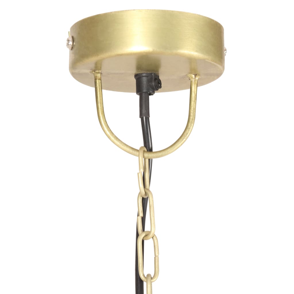 industriel vintage hængelampe 25W rund 41 cm E27 messingfarvet