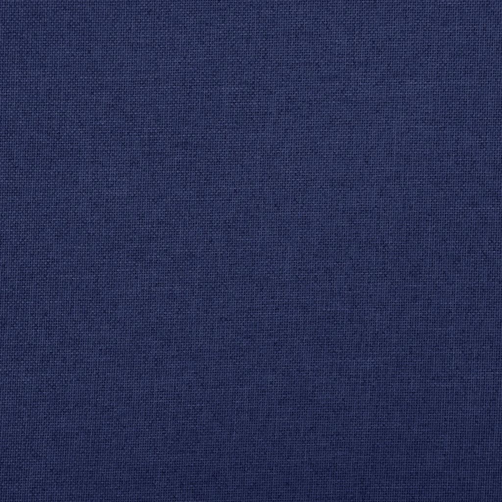 foldbar opbevaringsbænk 76x38x38 cm kunstlærred blå