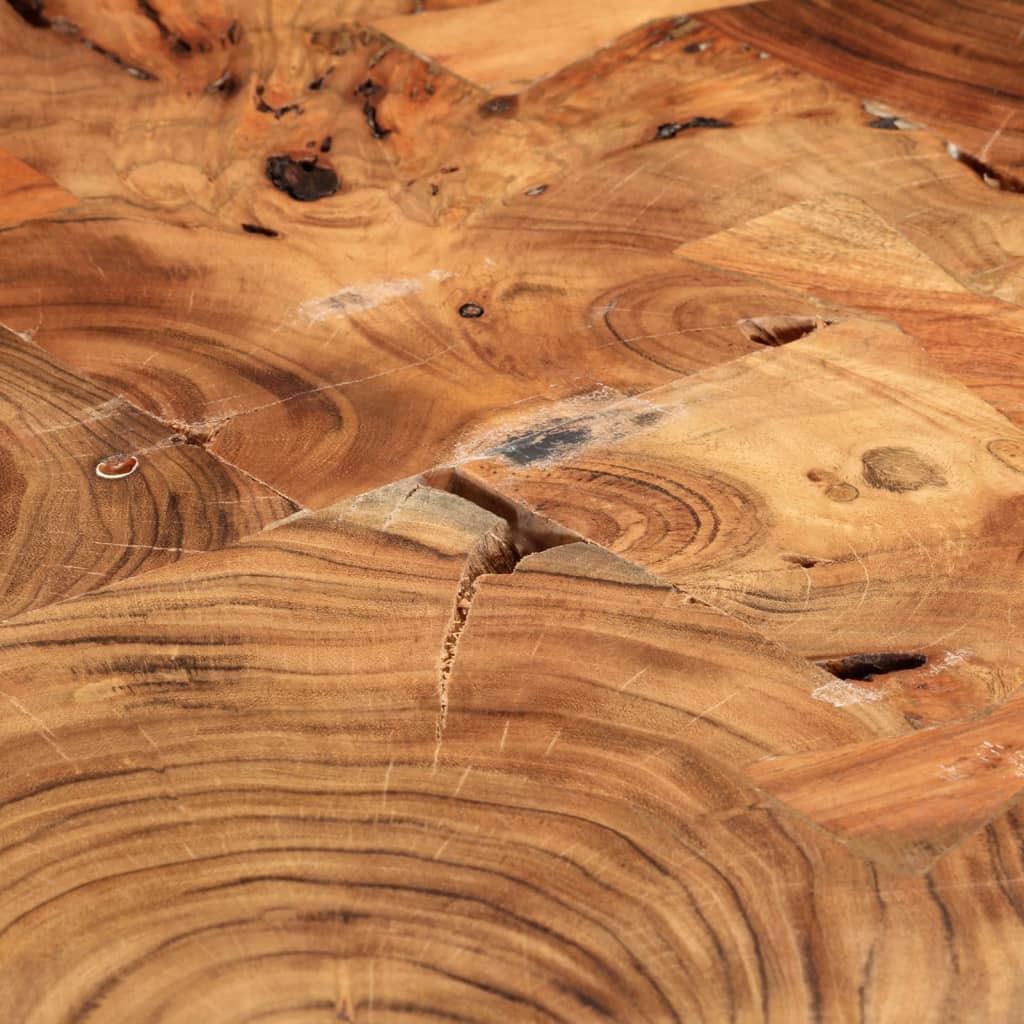 bjælkesofabord i massivt akacietræ (55-60) x 40 cm