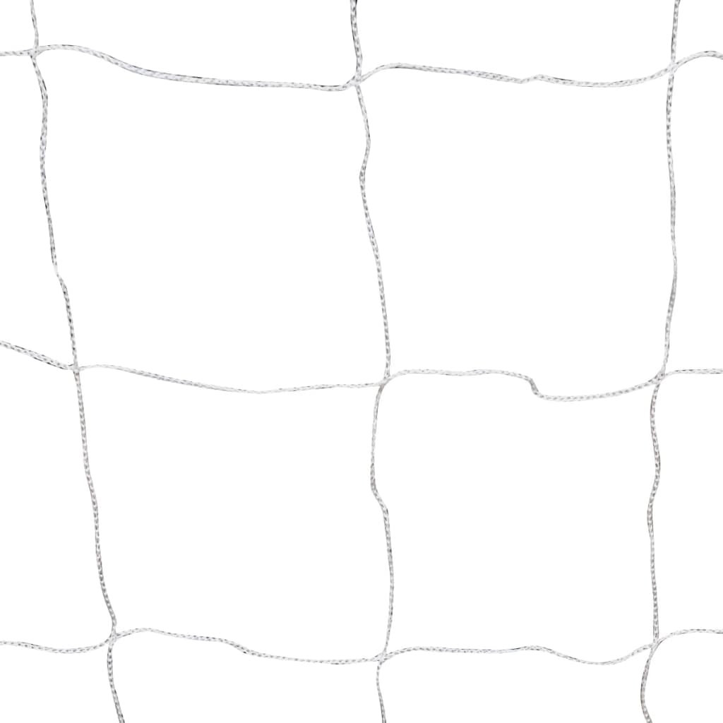 fodboldmål 2 stk. med net 182x61x122 cm stål hvid