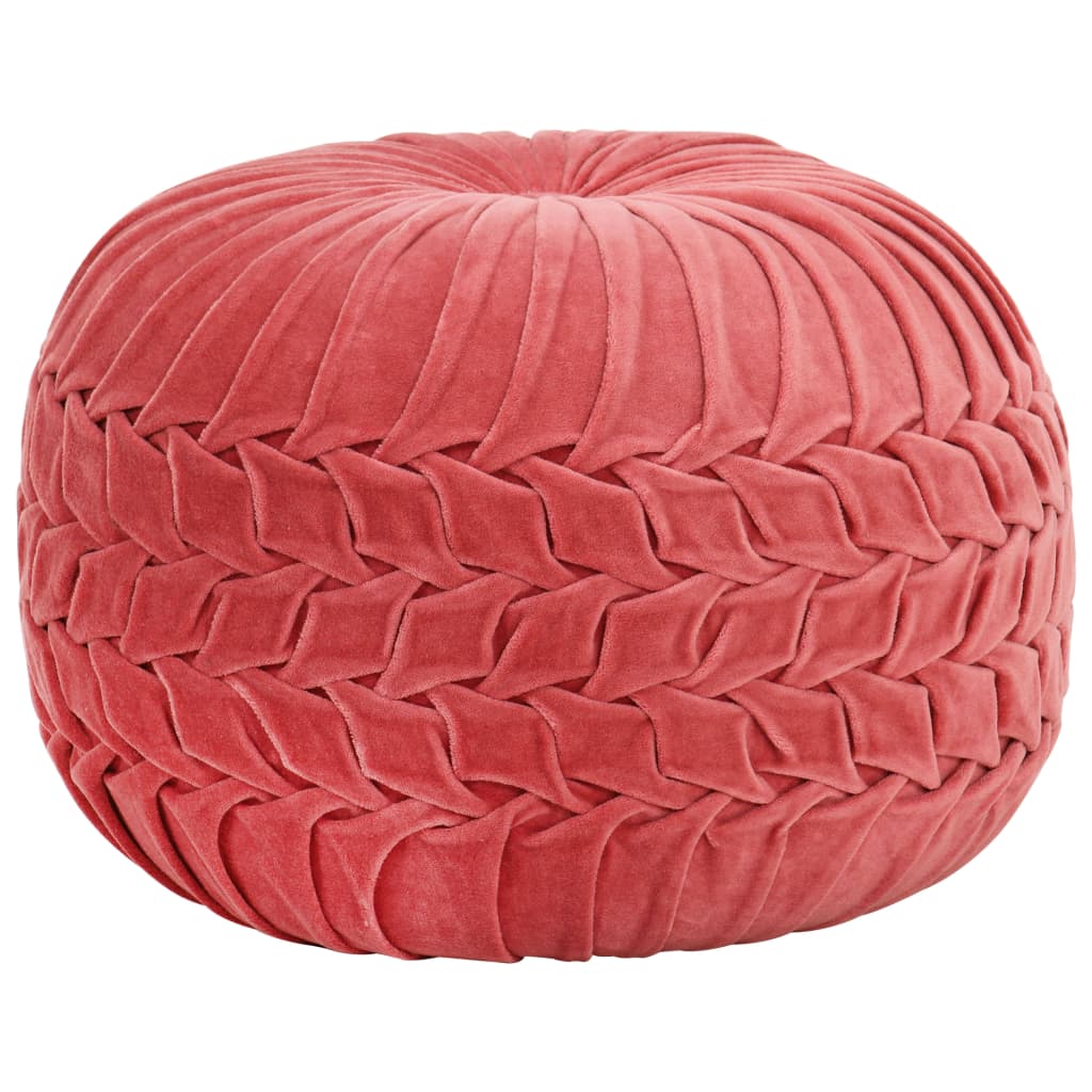 puf bomuldsfløjl smock-design 40 x 30 cm pink