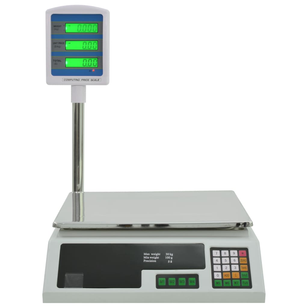 elektronisk pakkevægt med LCD 30 kg