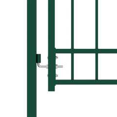 hegnslåge med spydtop 100x125 cm stål grøn