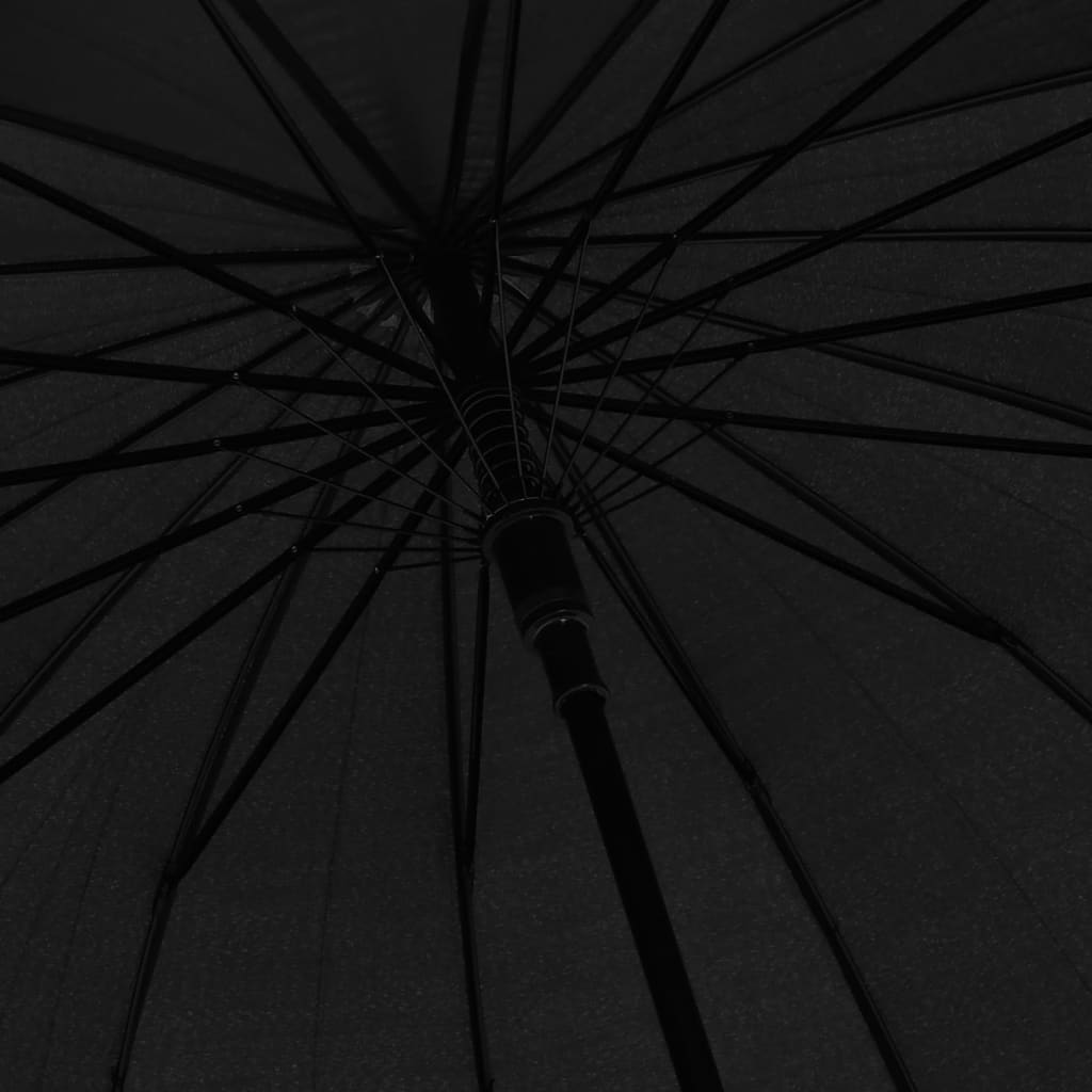 paraply 120 cm automatisk åbning sort